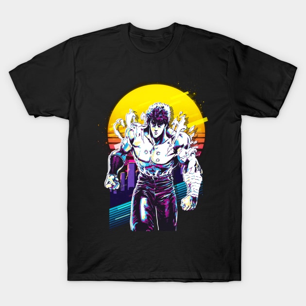 Kenshiro's Vengeance Fist Of The North Star's Intense Action T-Shirt by goddessesRED